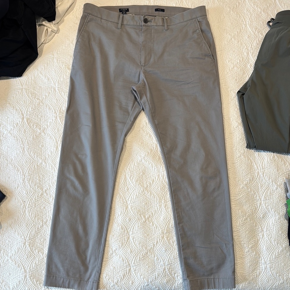 J. Crew flex Men's Gray Casual Chino Pants slim